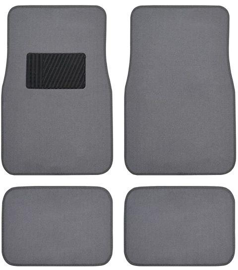 10 Wholesale 4PC AUTO FLOOR MAT MED GREY UNIVERSAL image