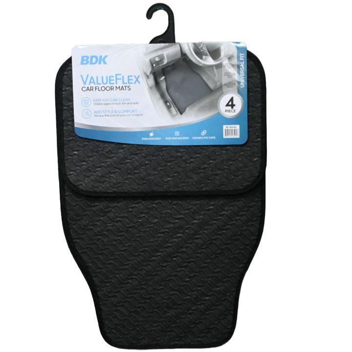 10 Wholesale Black Durable Pvc Car Floor Mats With NoN-Skid Backing (4-Piece Set) image