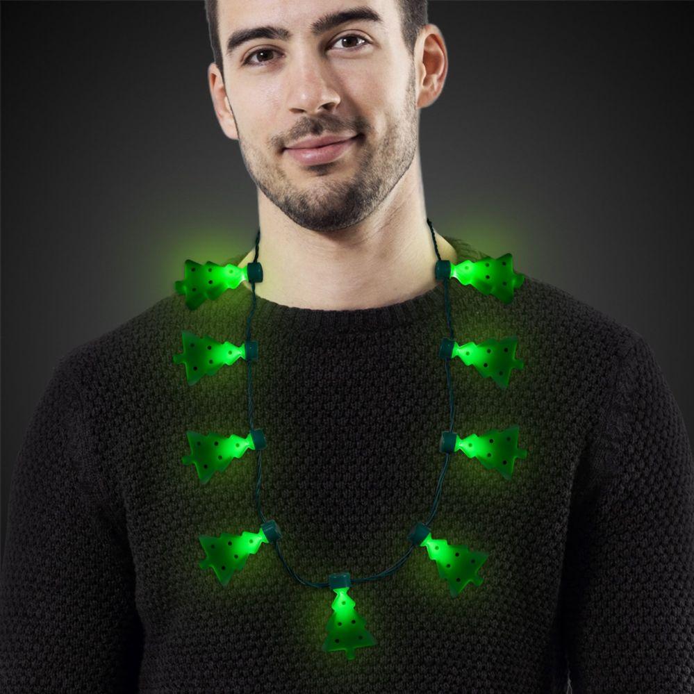 36 Wholesale Led Christmas Tree Necklace image