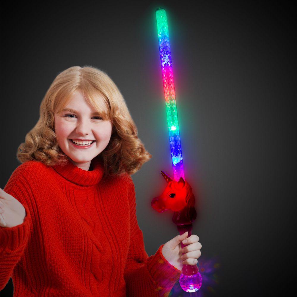 36 Wholesale Led Pink Unicorn Sword image