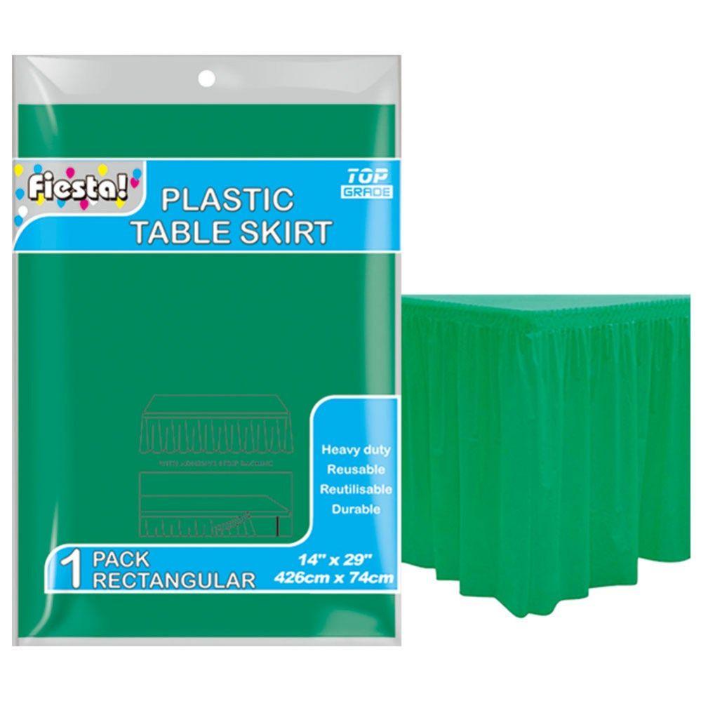 36 Wholesale Table Skirt F-Green 29x168"/36 image