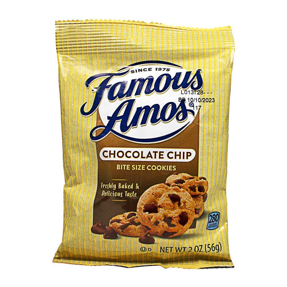 126 Wholesale Famous Amos Bite Size Chocolate Chip Cookies - 2 Oz. image