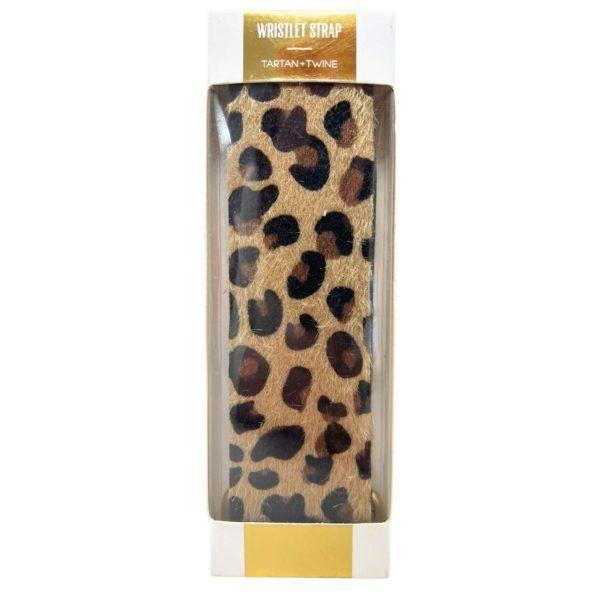 72 Wholesale Tartan & Twine Leopard Print Wristlet Strap image