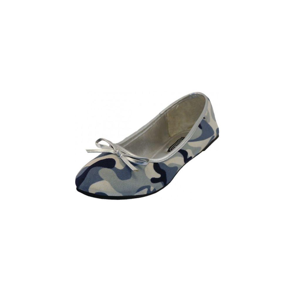18 Wholesale Women's Camouflage Ballet Flats ( Grey Color Only) image