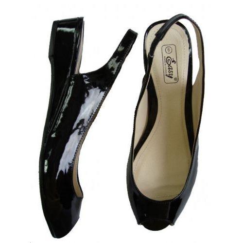 18 Wholesale Ladies' Open Toe Patent Sandal image
