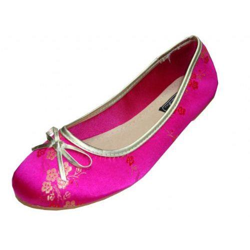 18 Wholesale Ladies' Plum Flower Ballerina Shoes image