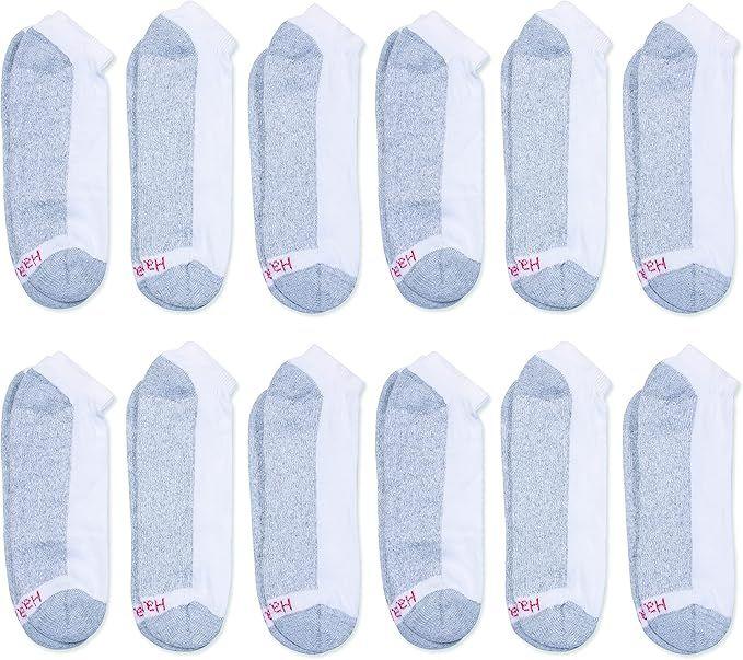 540 Wholesale Hanes Mens White Low Cut Ankle Socks Size 10-13 Shoe Size 6-12 image