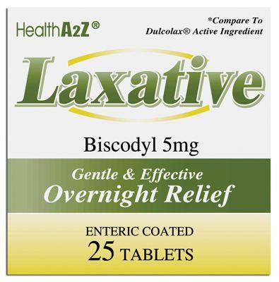 24 Wholesale Health A 2z Laxative 5 Mg 25 Ct Tabs Biscodyl image