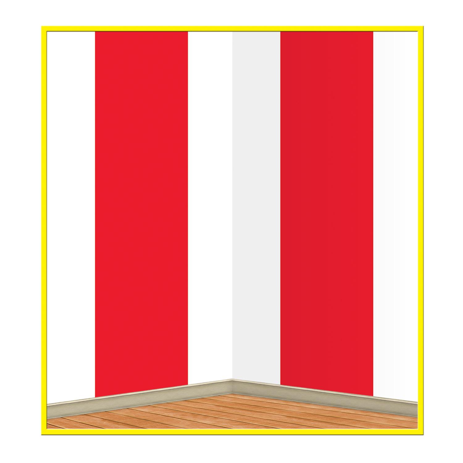 6 Wholesale Red & White Stripes Backdrop image