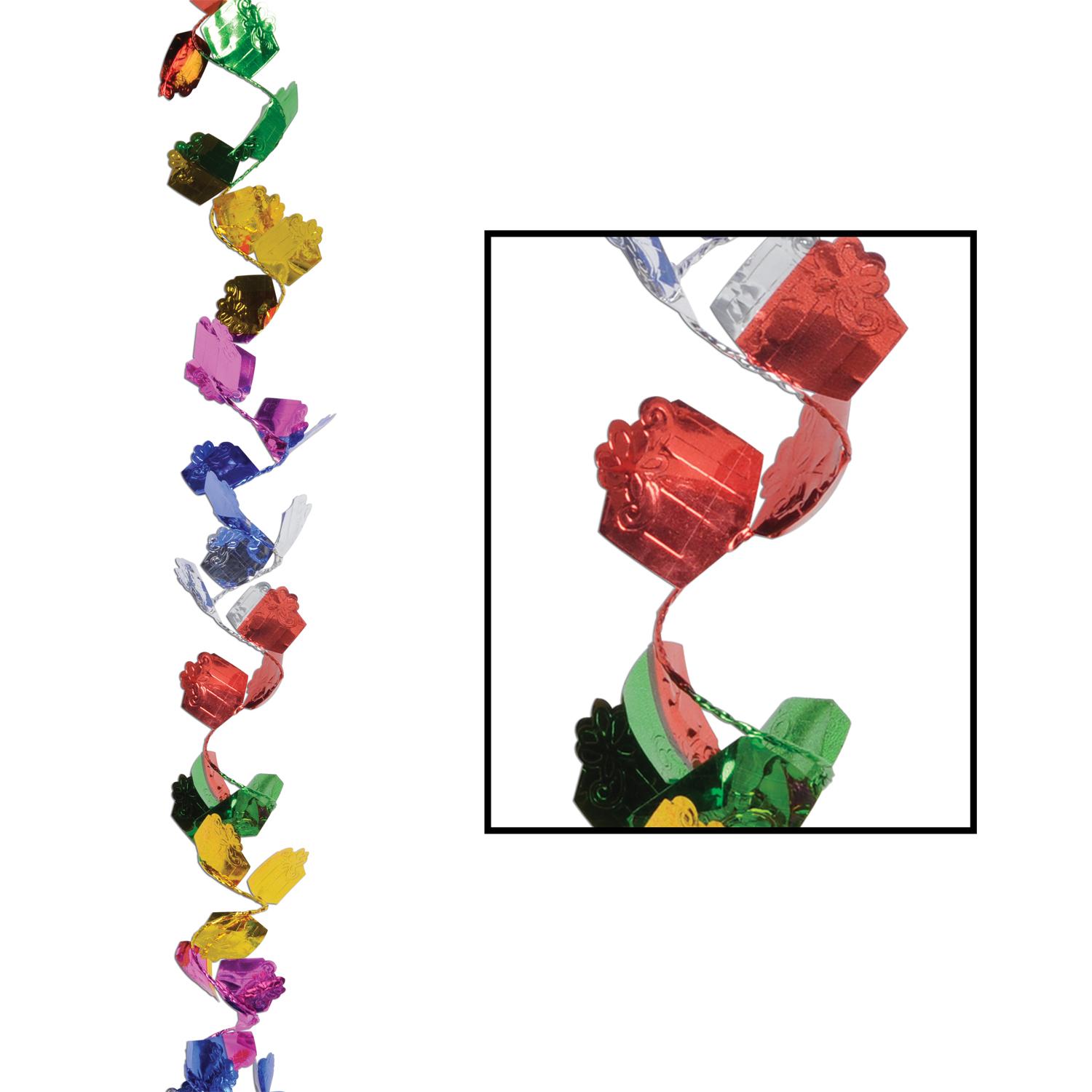 12 Wholesale Gleam 'n Flex Gift Box Garland image