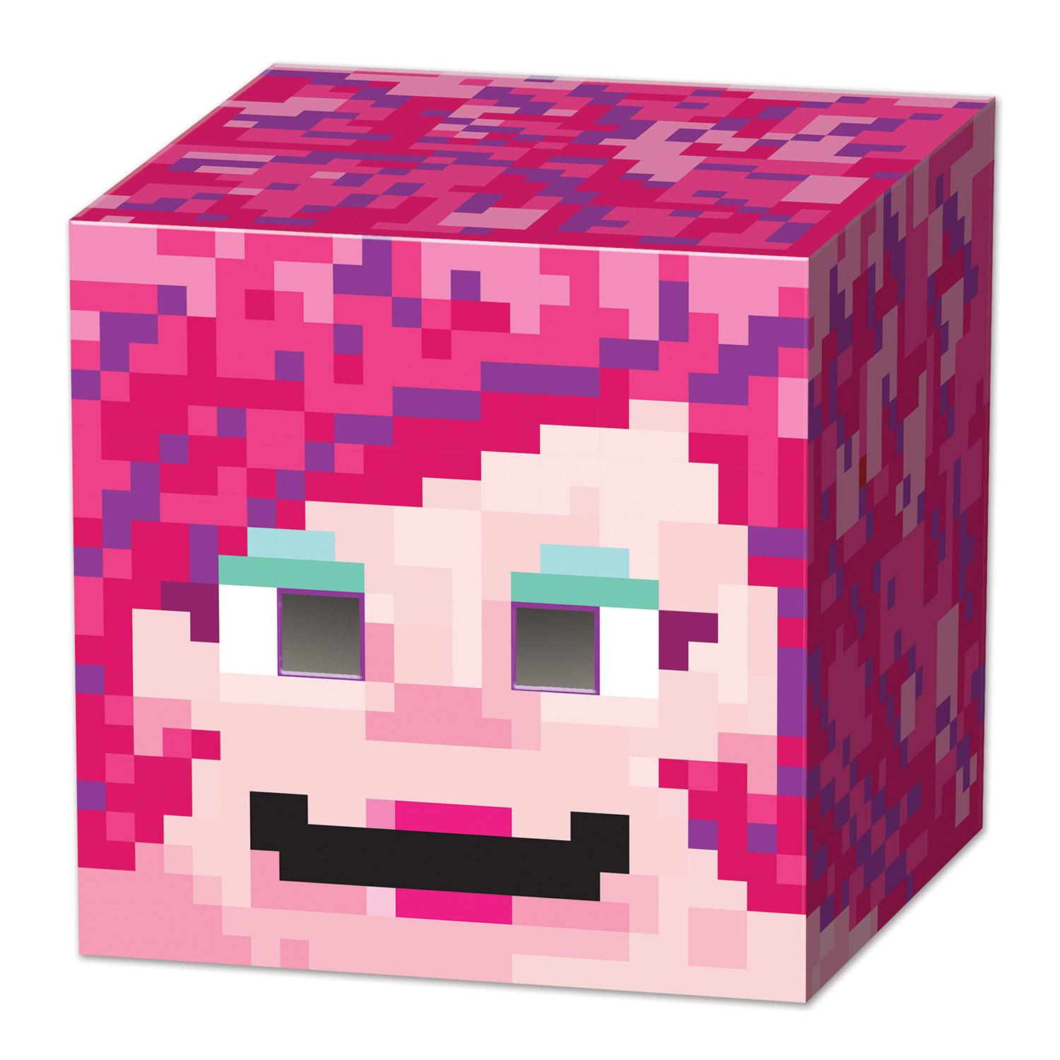 6 Wholesale 6 Wholesale Gamer Girl 8-Bit Box Head - Wholesale Sock Deals image