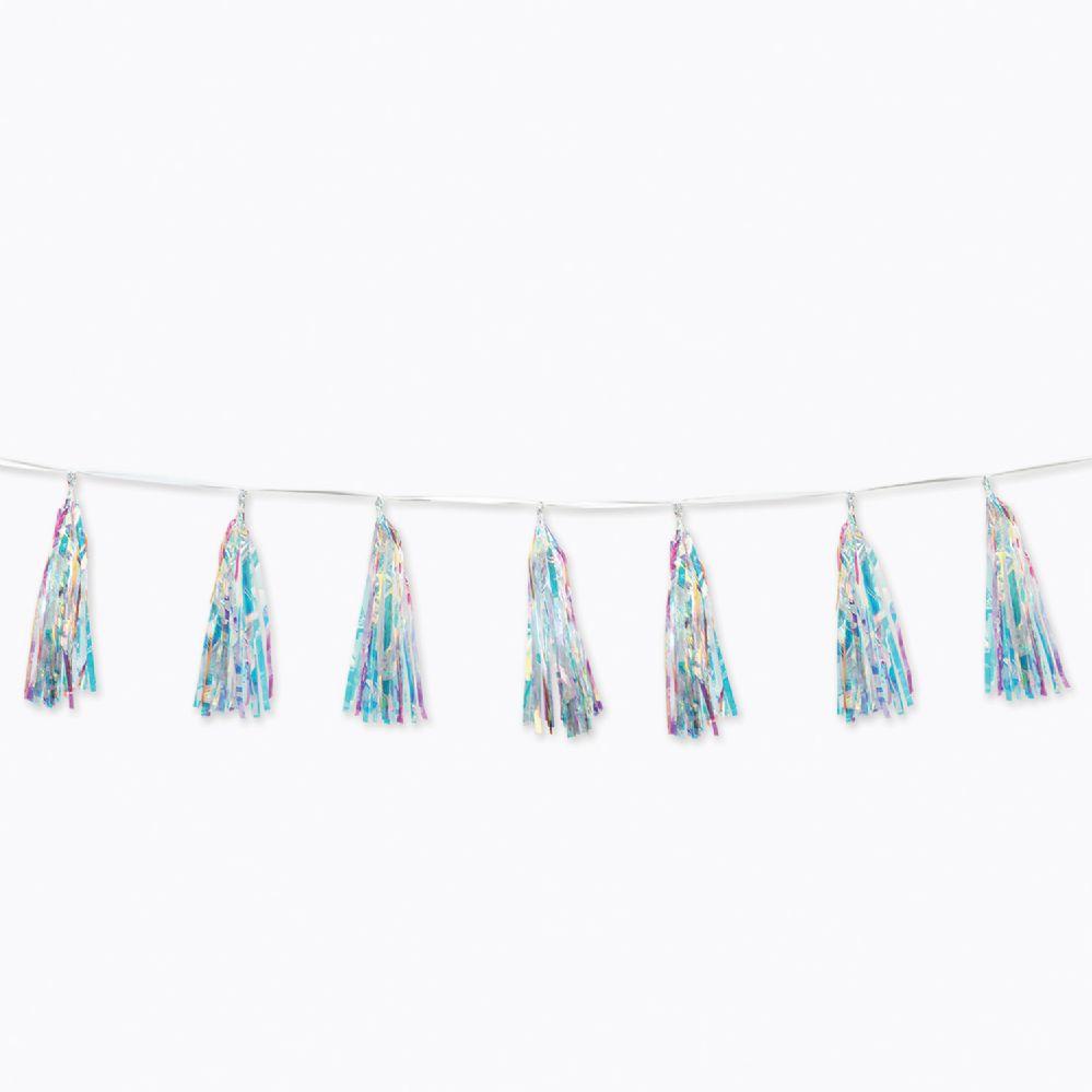 6 Wholesale Iridescent Tassel Garland image
