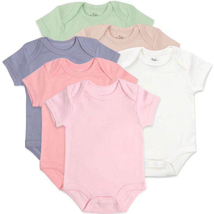 24 Wholesale Baby Bodysuit - Girls Colors 3 Months image