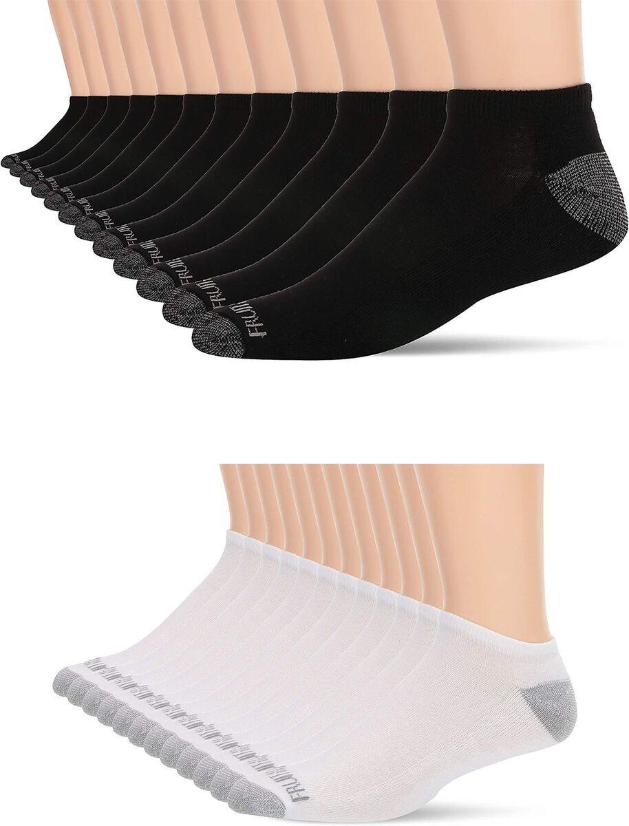 180 Wholesale Hanes Boys Assorted Color Low Cut Ankle Socks Size 9-11 image