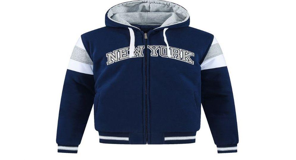 12 Wholesale Men's Fashion Padded New York Jacket In Navy (pack C: XL-4xl) image