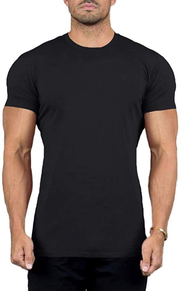 48 Wholesale Mens Cotton Crew Neck Short Sleeve T-Shirts Black, 3X-Large Black image