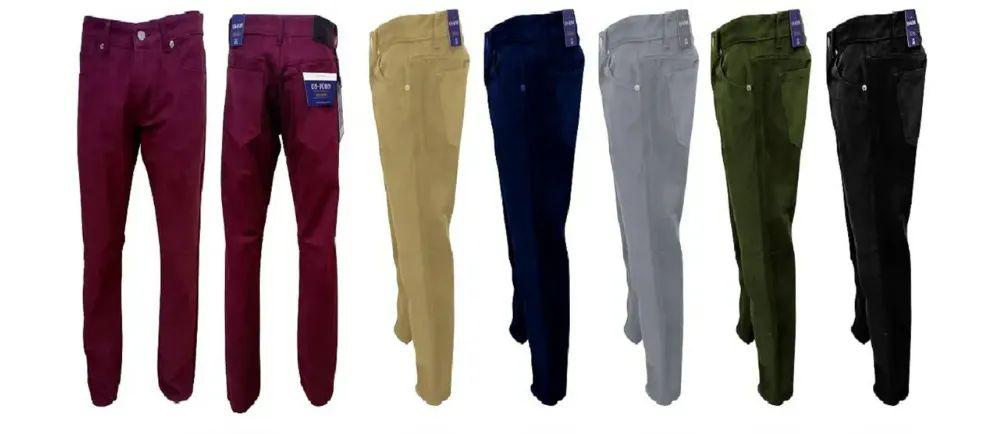 12 Wholesale Mens Fashion Heavy Twill Pants In Navy Pack B image