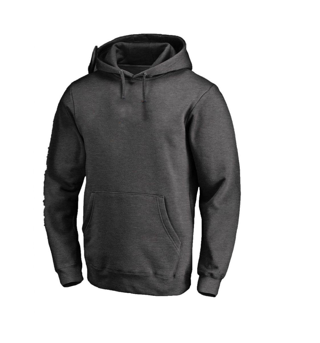 12 Wholesale Mens Heavy Weight Pullover Hoodie Charcoal A image
