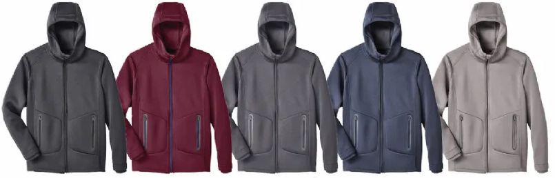 12 Wholesale Mens Softshell Knit Bonded Jacket Assorted Sizes One Color (navy) image