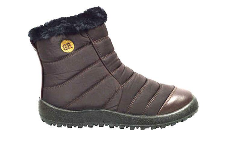 12 Wholesale Snow Boots For Women Comfortable Winter Boots Color Brown Size 6-11 image