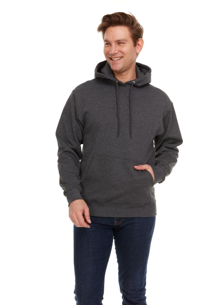 12 Wholesale Unisex Cotton Hoodie Sweatshirt In Gray Size 3xlarge image