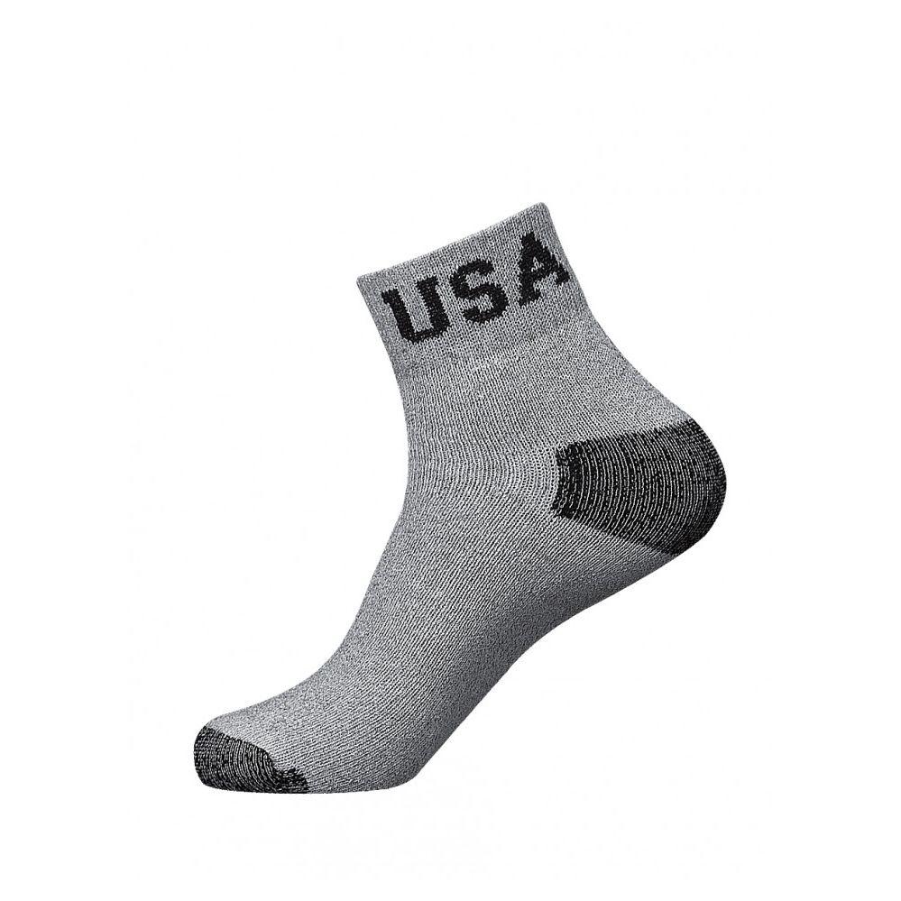 120 Wholesale Youth Low Cut Sport Ankle Socks Usa Logo Size 9-11 image