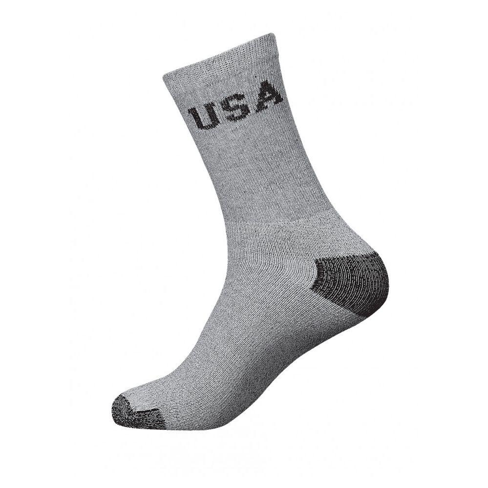 240 Wholesale Youth Usa Sports Crew Socks Size 9-11 image