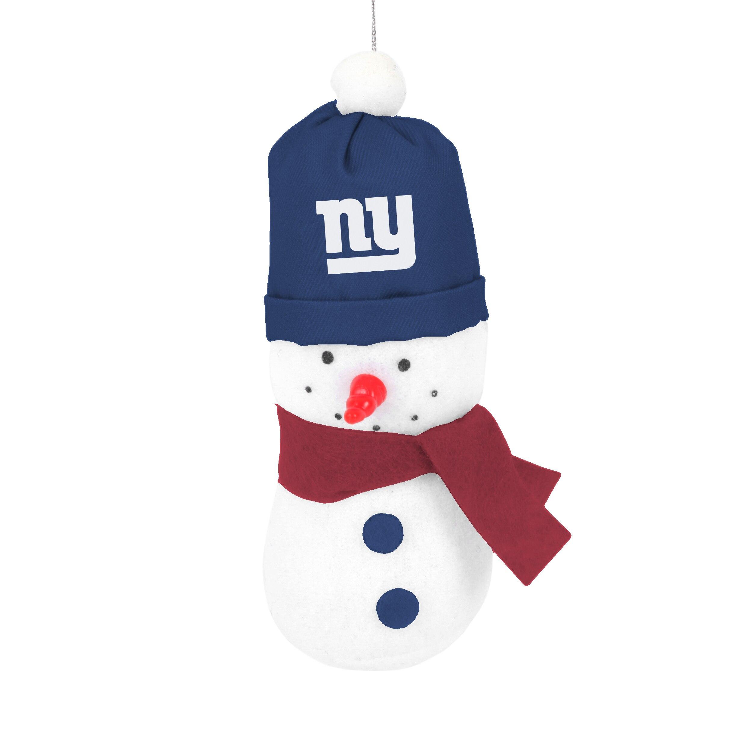 New York Giants 3.5" Plush Snowman Ornament image