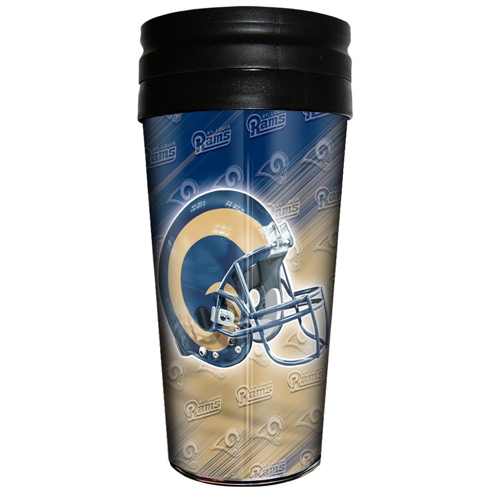 St. Louis Rams 16 Oz Logo Wrap Coffee Travel Mug image