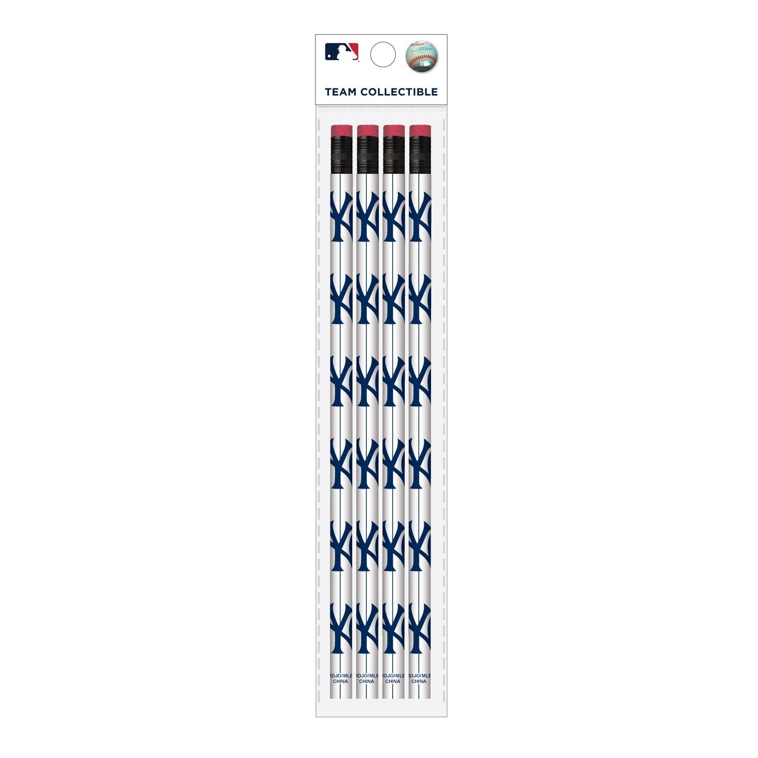 New York Yankees 4 Pack Wood Pencils