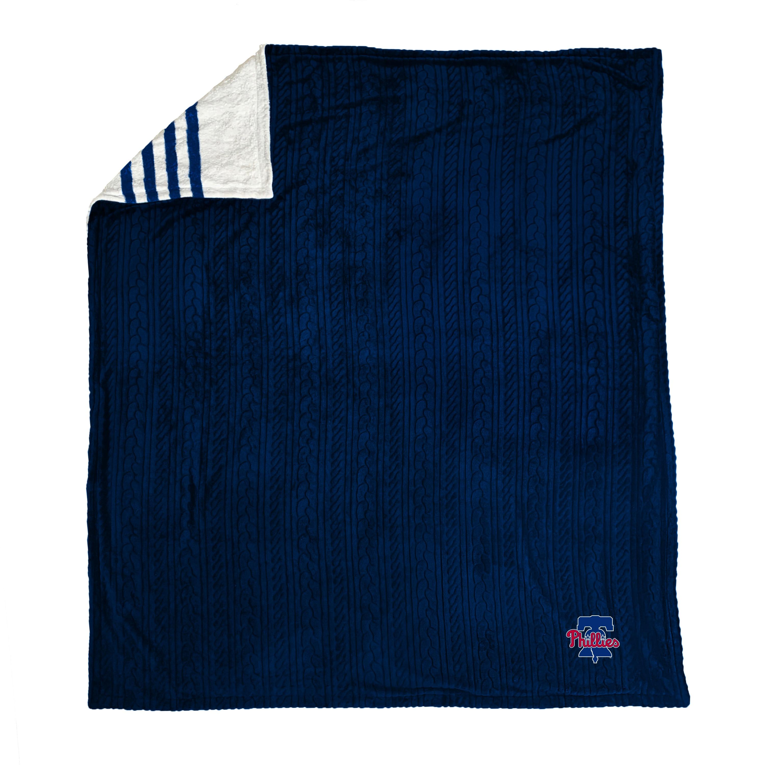 60" x 70" Embossed Sherpa Stripe Blanket image