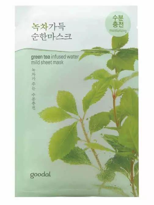 GOODAL GREEN TEA INFUSED WATER MILD SHEET MASK image