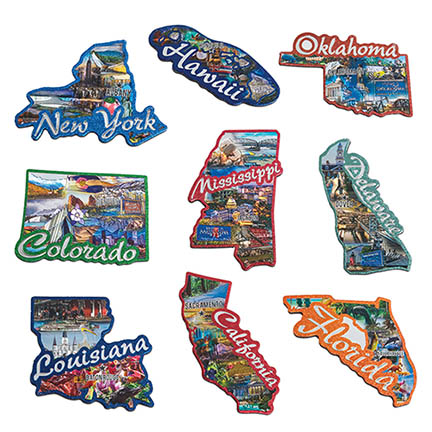 50 State Foil Magnets