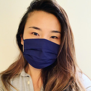 Navy Fabric Face Mask
