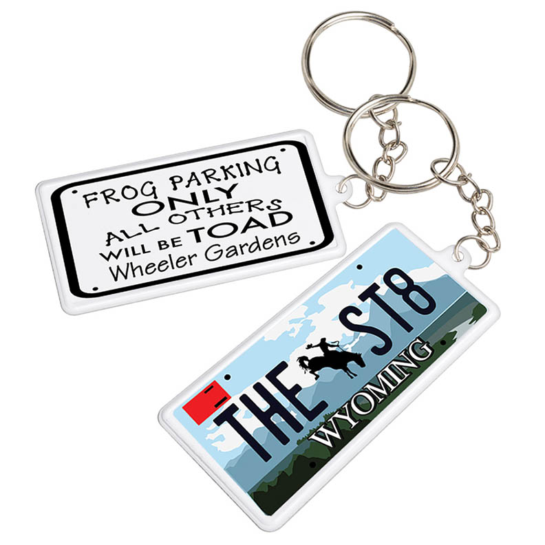 License Plate Keychain