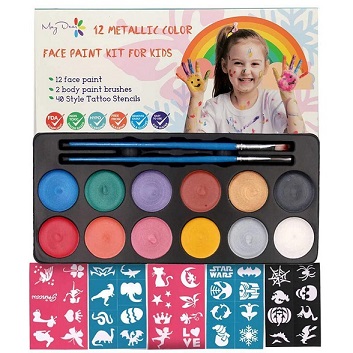 12 Color Face Painting Kit