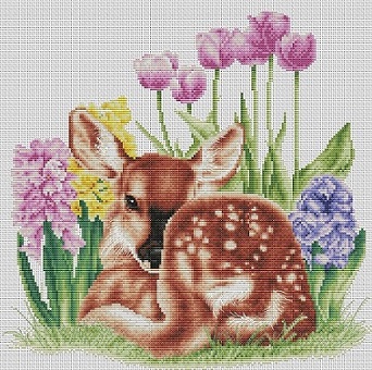 Stamped Cross Stitch Kit - Deer