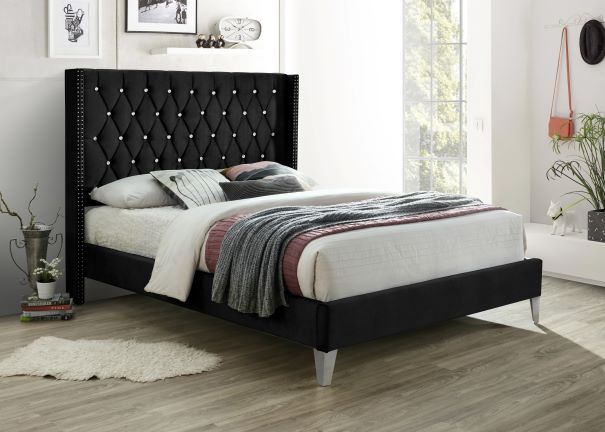 Alexa Velvet Queen Bed