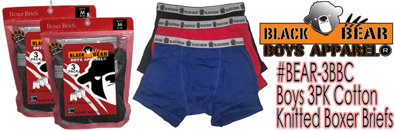 Boys 3PK Cotton Boxer Briefs (Colo