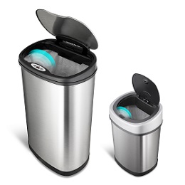 Smart Motion Sensor Trash Cans Set
