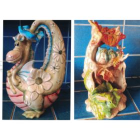 Handmade ceramic water fountains