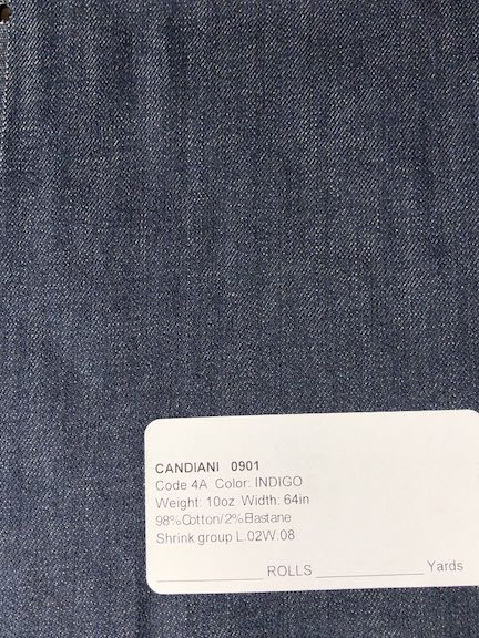 Candiani 10oz Denim by the Roll