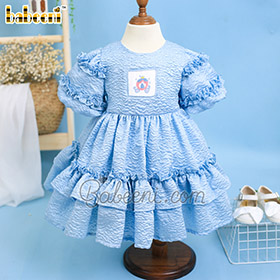 Little girl hand-smocked dress