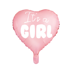 Foil Balloon Heart - It's a girl