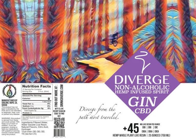 Diverge NA CBD Gin Flavored