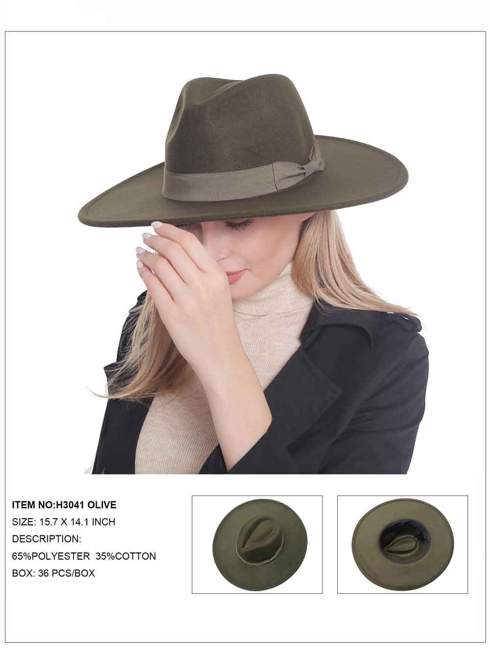 Ribbon Felt Fedora Hat