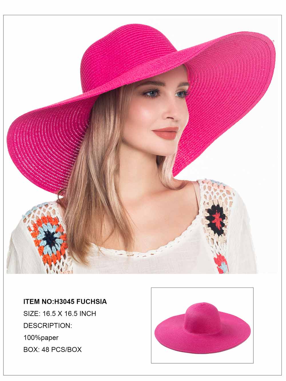 Floppy Foldable Beach Sun Hat