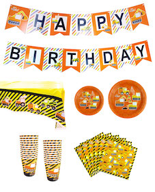 Construction Themed Party Packs
