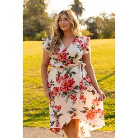 IVORY TULIPS FLORAL PRINT MAXI