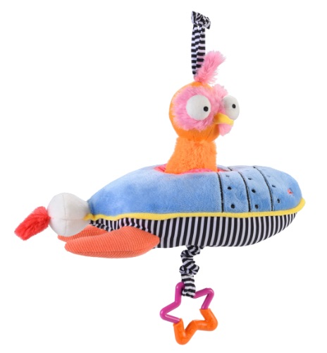 Ollie Rocket Ship Musical Pull Toy